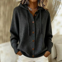 Goldie Hooded Button Cardigan - Nora & Rose Maine, view 5