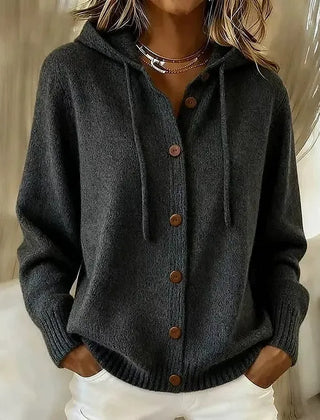Goldie Hooded Button Cardigan - Nora & Rose Maine, view 5