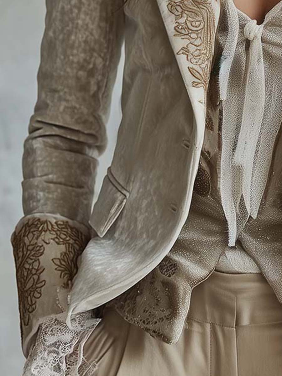 Ivory Embroidered