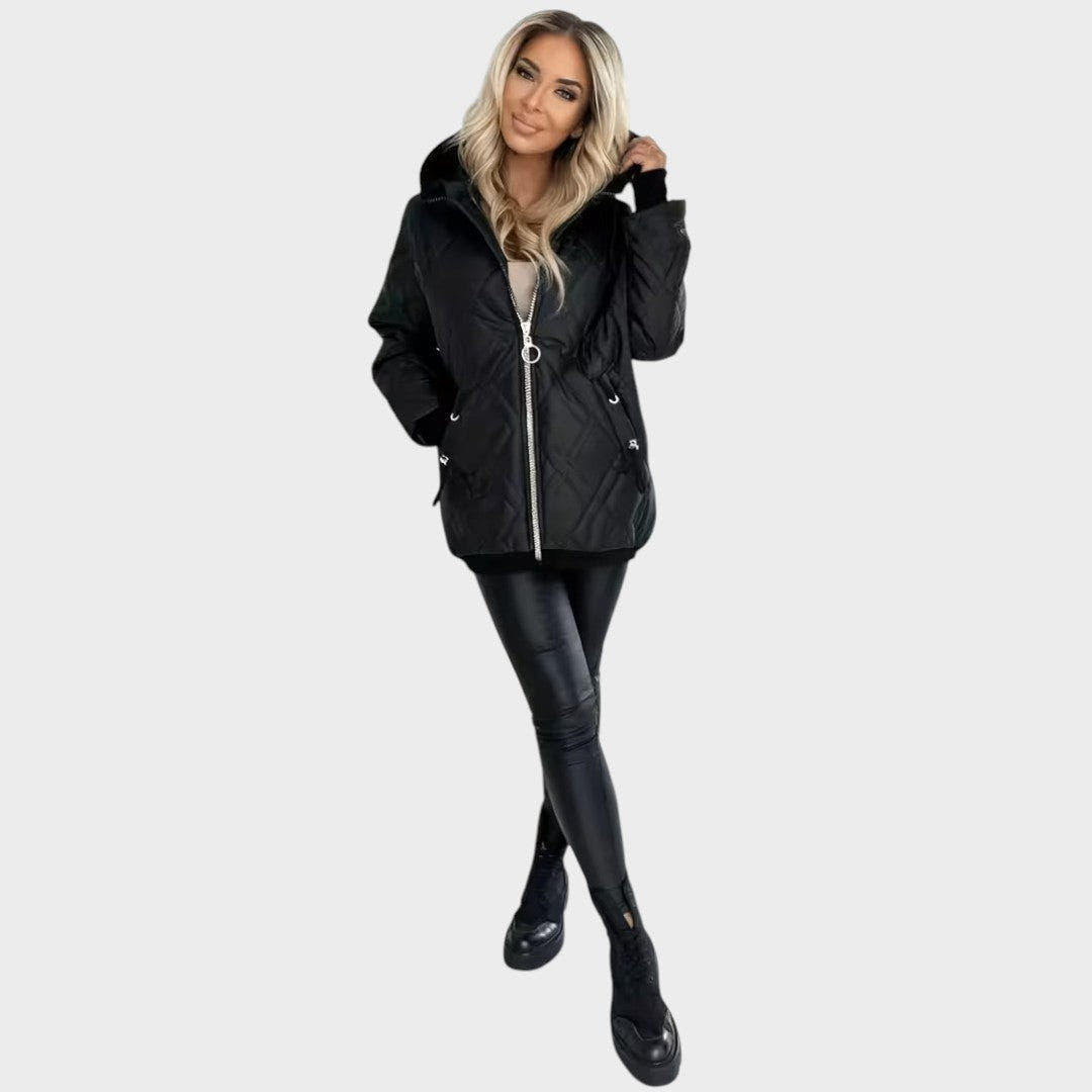 Marlena Quilted Hooded Jacket - Nora & Rose Maine, view 8