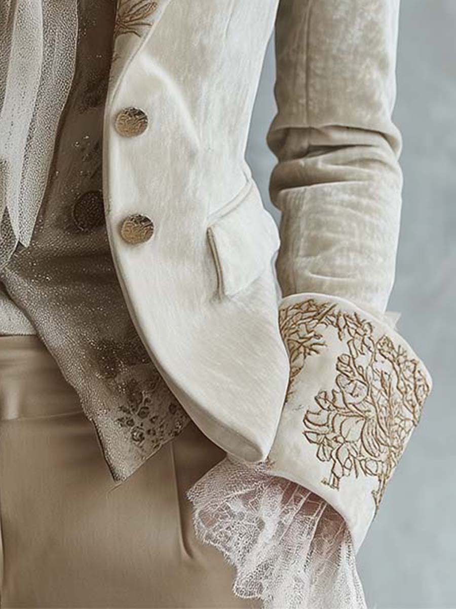 Ivory Embroidered