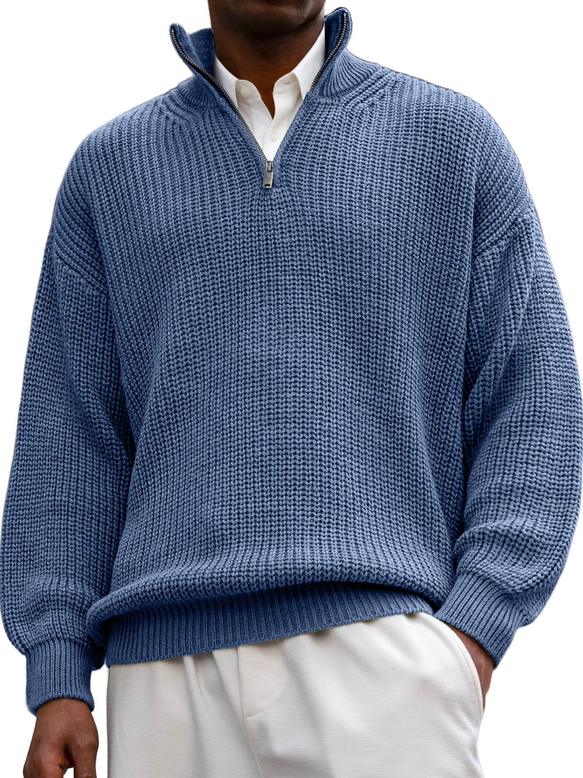 Julius | Textured Long Sleeve Polo Shirt