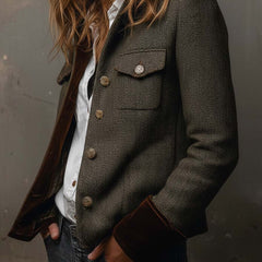 Olive Herringbone