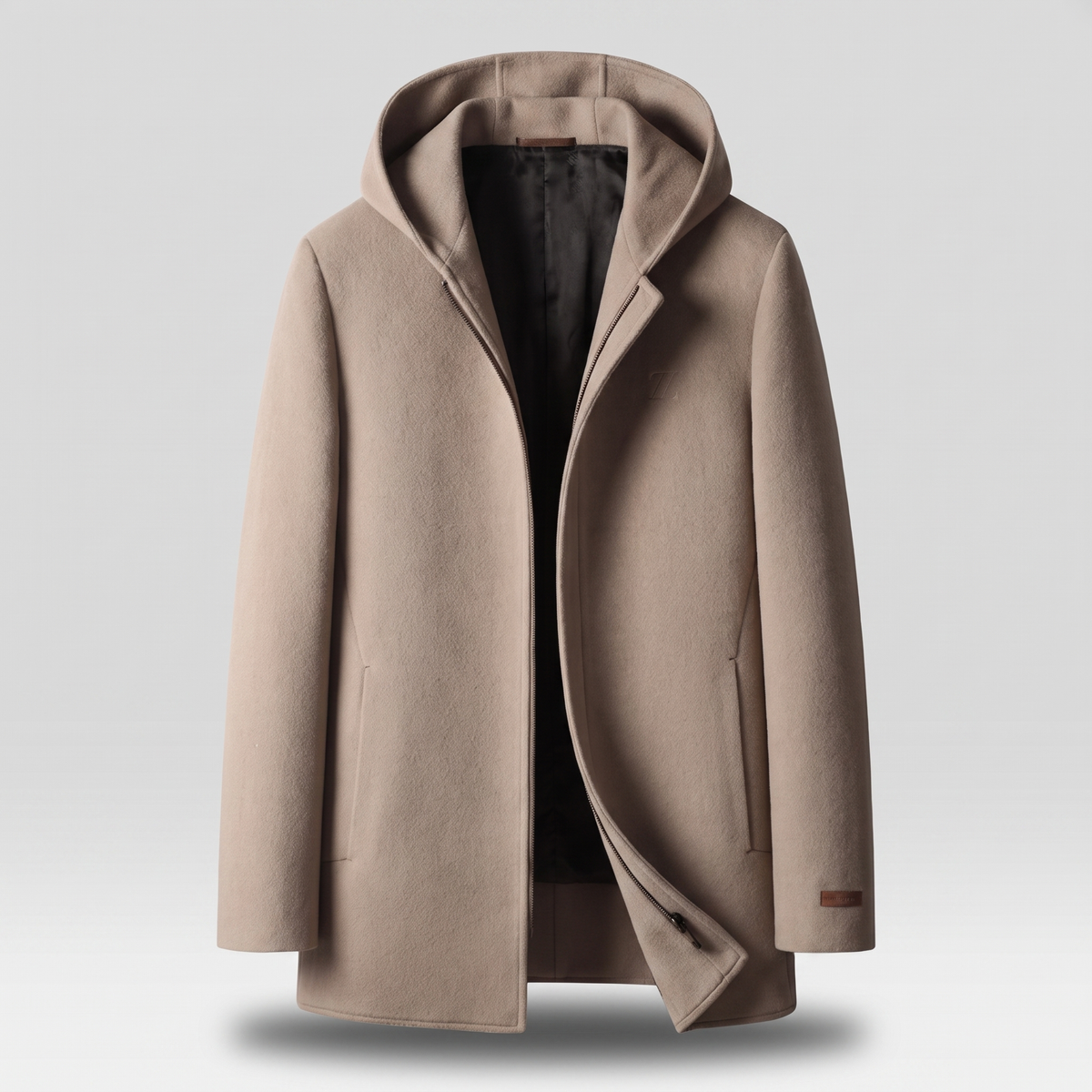 100% | Woolen Hooded Coat