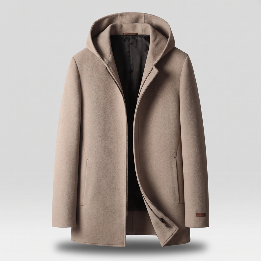 100% | Woolen Hooded Coat