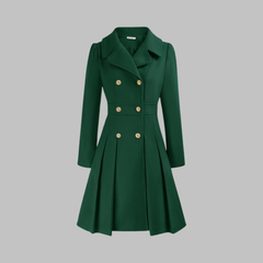 Dami - Classy Double Button Long Sleeve Coat - Nora & Rose Maine, view 13