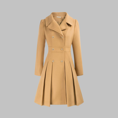 Dami - Classy Double Button Long Sleeve Coat - Nora & Rose Maine, view 14