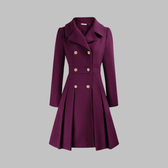 Dami - Classy Double Button Long Sleeve Coat - Nora & Rose Maine, view 16