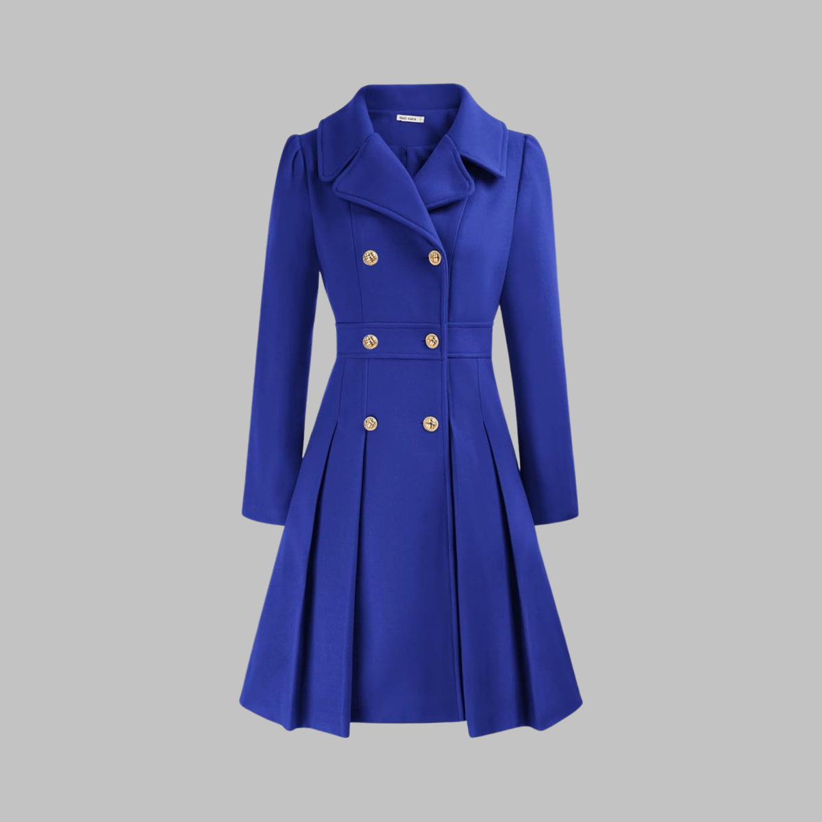 Dami - Classy Double Button Long Sleeve Coat - Nora & Rose Maine, view 18