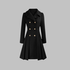 Dami - Classy Double Button Long Sleeve Coat - Nora & Rose Maine, view 19