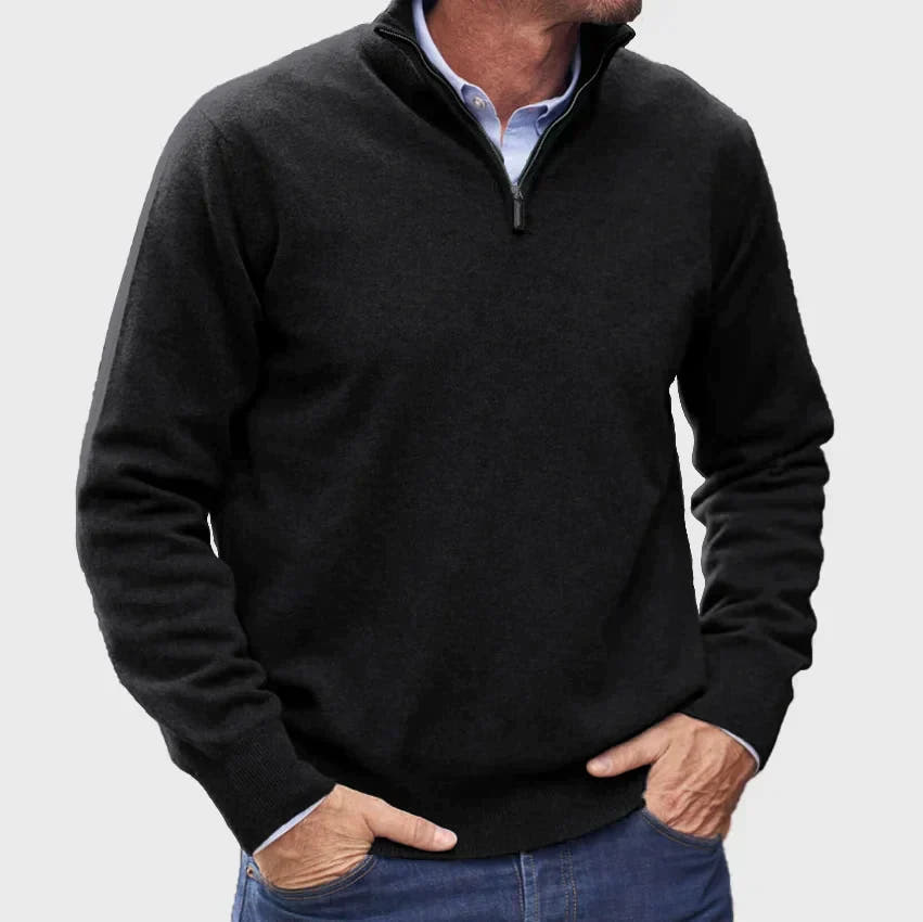 Mike | Essential Quarter-Zip Sweater