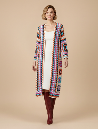 Women's Bohemian Long Cardigan - Nora & Rose Maine