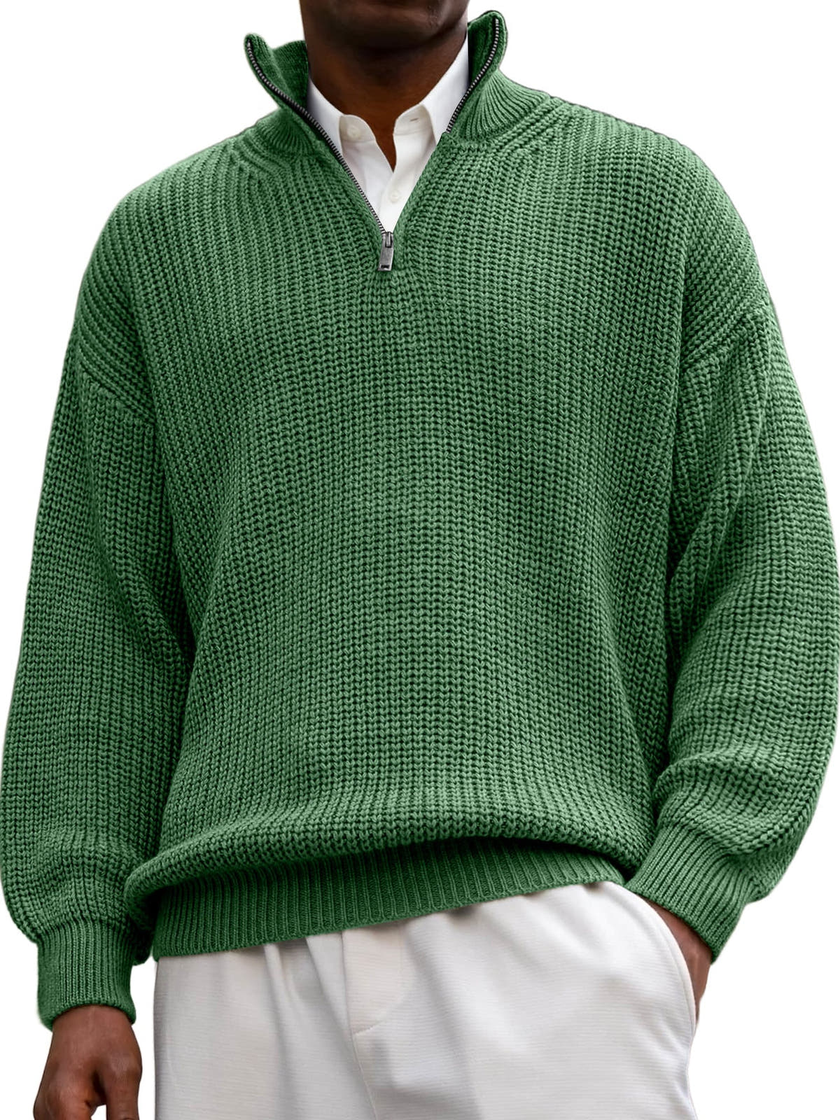 Julius | Textured Long Sleeve Polo Shirt