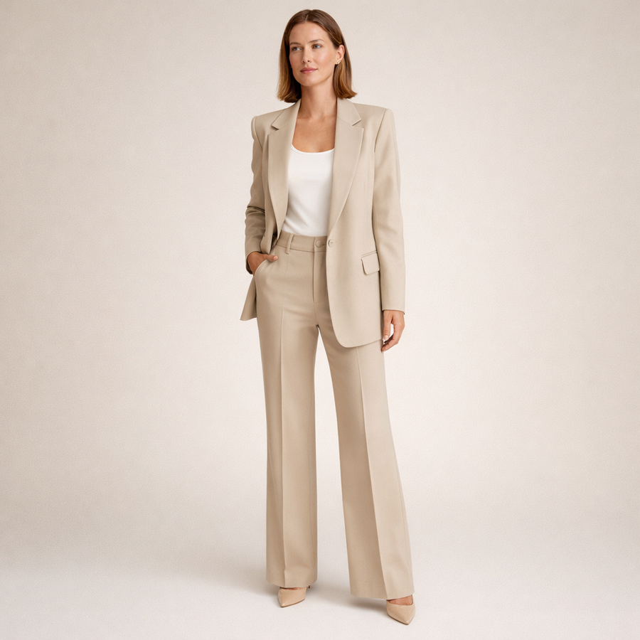 Vanessa Elegant suit set with flared trousers - Nora & Rose Maine