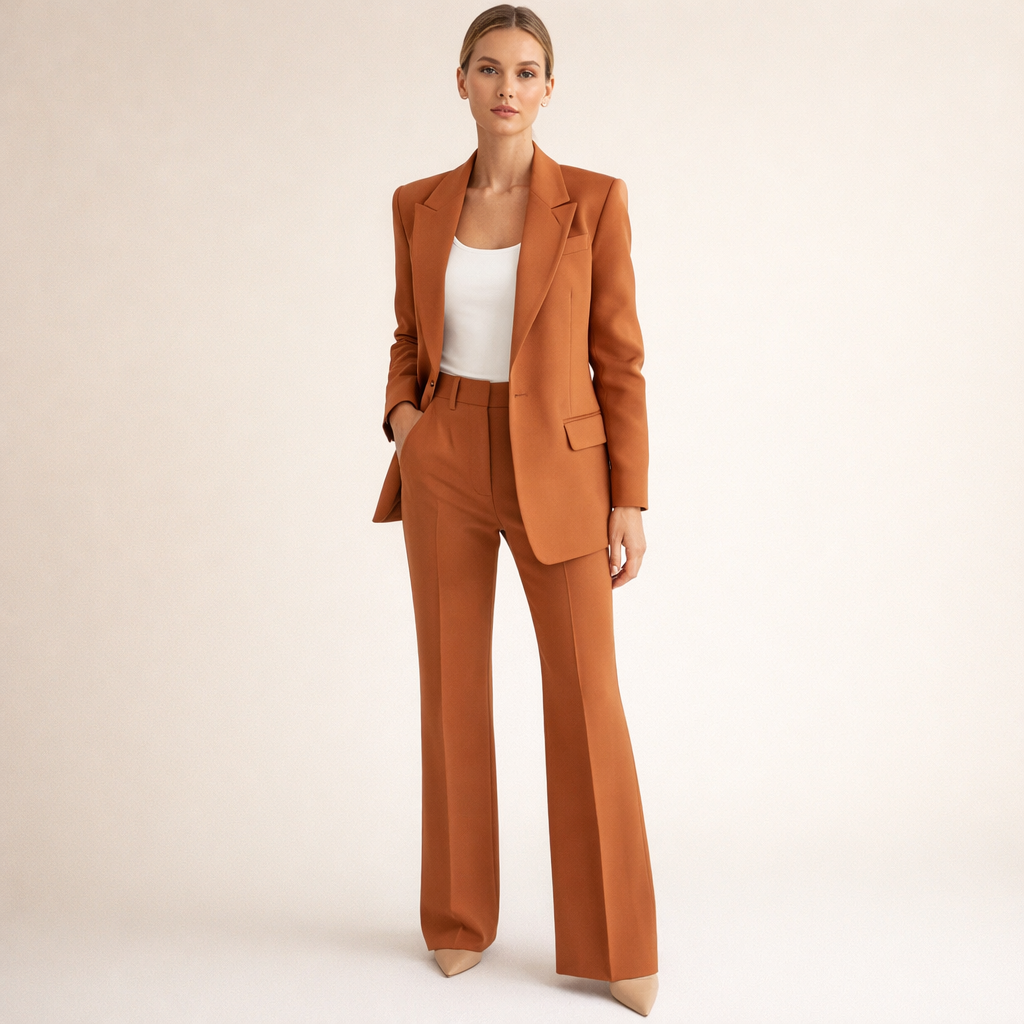 Vanessa Elegant suit set with flared trousers - Nora & Rose Maine, view 6