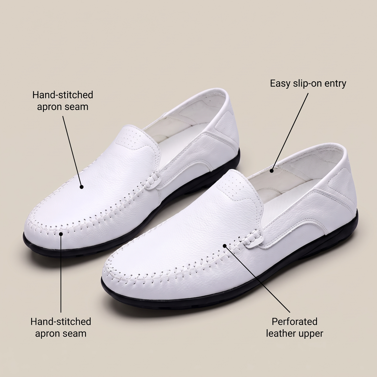Marlow | Handstitched Moccasins