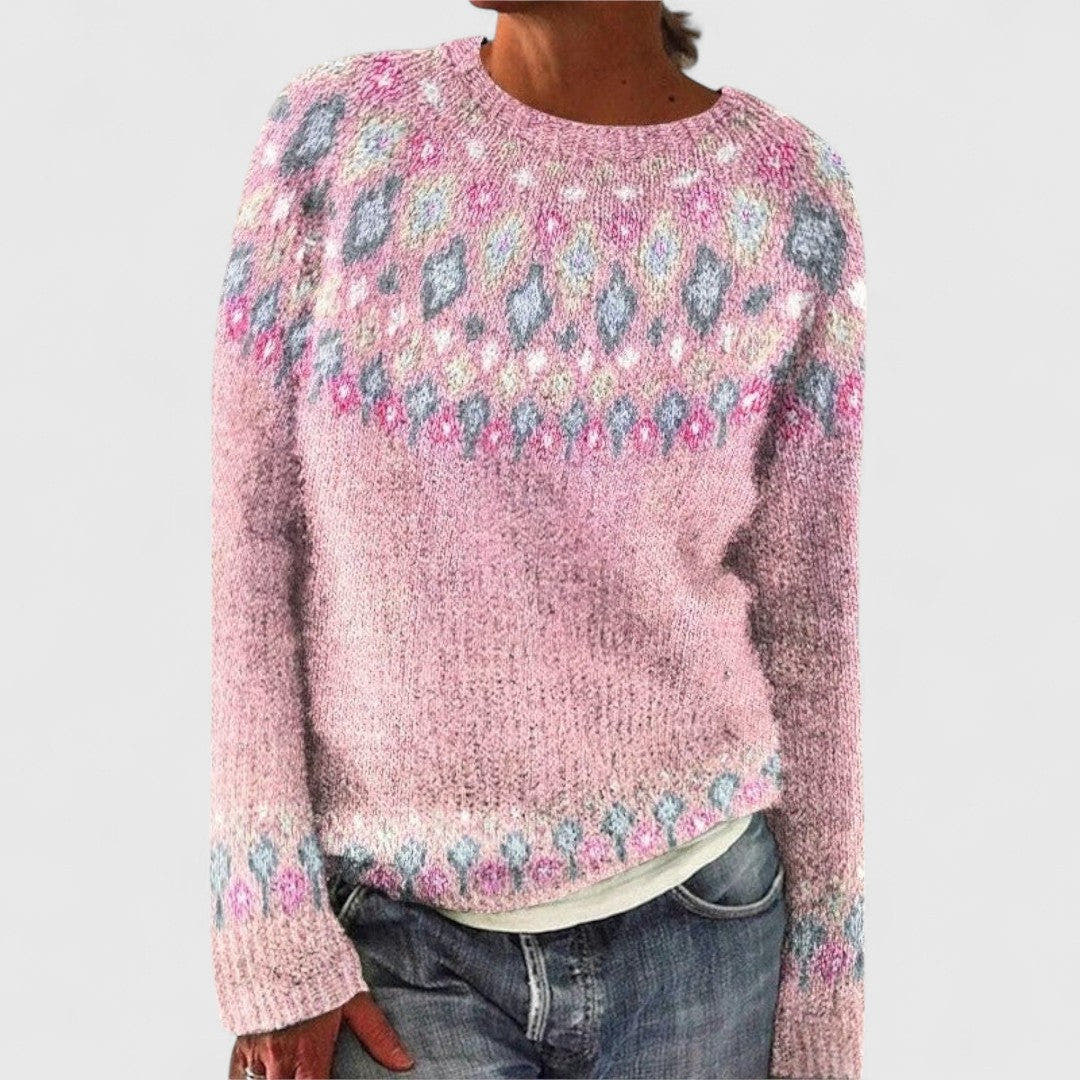 Susan Retro Scandinavian Knitted Sweater - Nora & Rose Maine