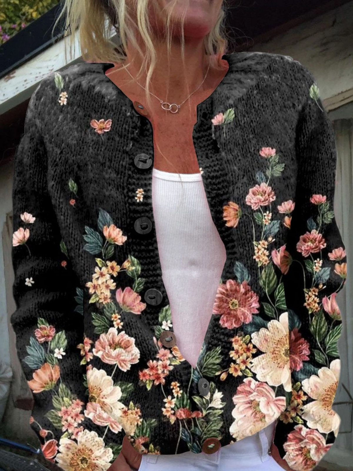 Kivara Vintage Floral Cardigan - Nora & Rose Maine