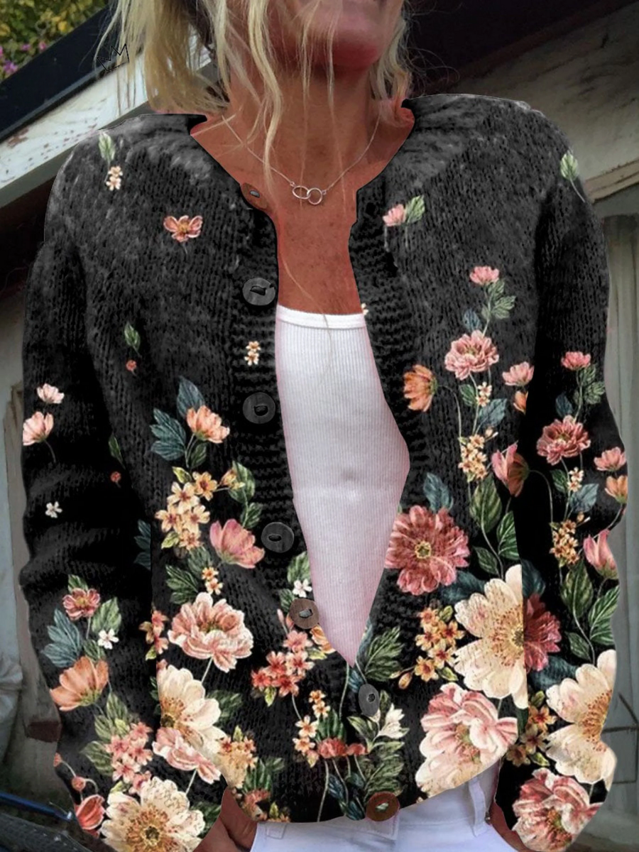 Kivara Vintage Floral Cardigan - Nora & Rose Maine