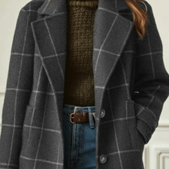 Jennifer Knit Check Coat - Nora & Rose Maine, view 5