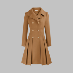 Dami - Classy Double Button Long Sleeve Coat - Nora & Rose Maine, view 2