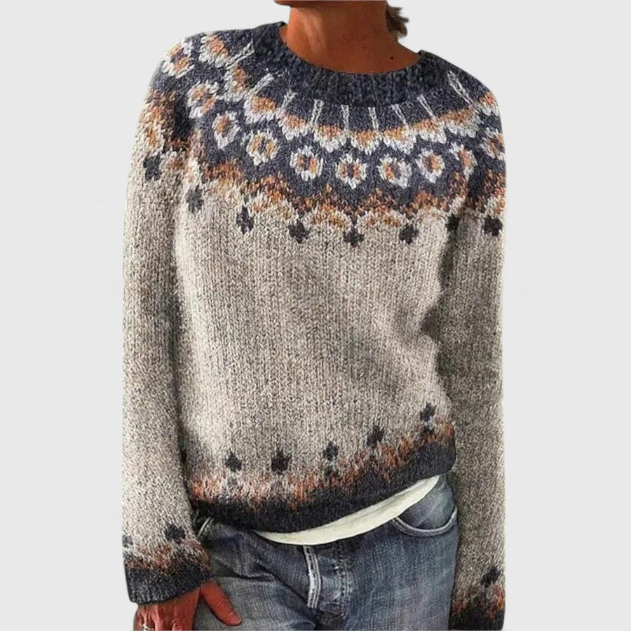 Brenda Retro Scandinavian Knitted Sweater - Nora & Rose Maine