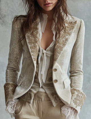 Ivory Embroidered