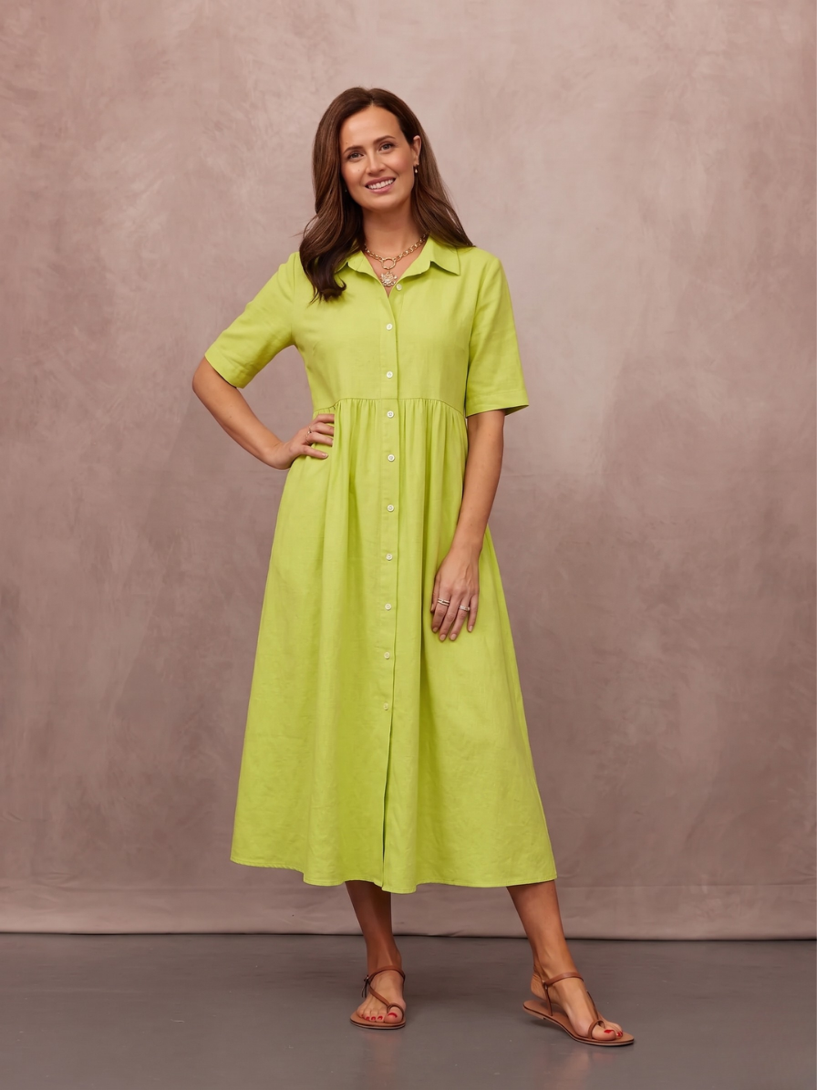 Rhiona Lightweight Woven Shirt Dress