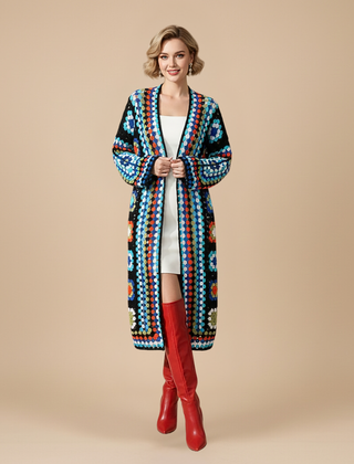 Women's Bohemian Long Cardigan - Nora & Rose Maine, view 3