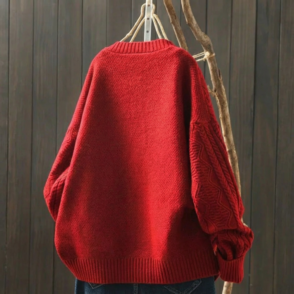 Ainsley | Cable Knit Button Cardigan