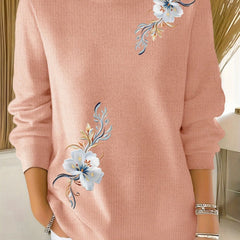 Meyla Floral Long Sleeve Sweater - Nora & Rose Maine