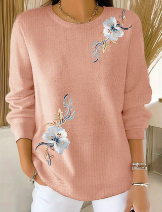 Meyla Floral Long Sleeve Sweater - Nora & Rose Maine