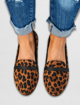 Leopard Suede Loafer