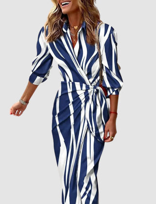 Dark Blue & White