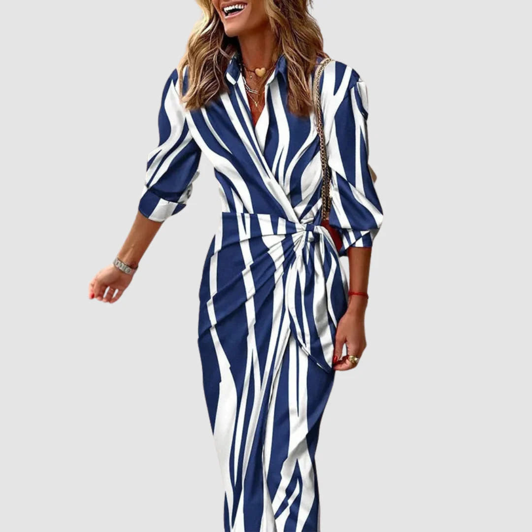 Dark Blue & White