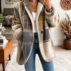 Joanne Cozy Multi-Color Plaid Coat - Nora & Rose Maine, view 6