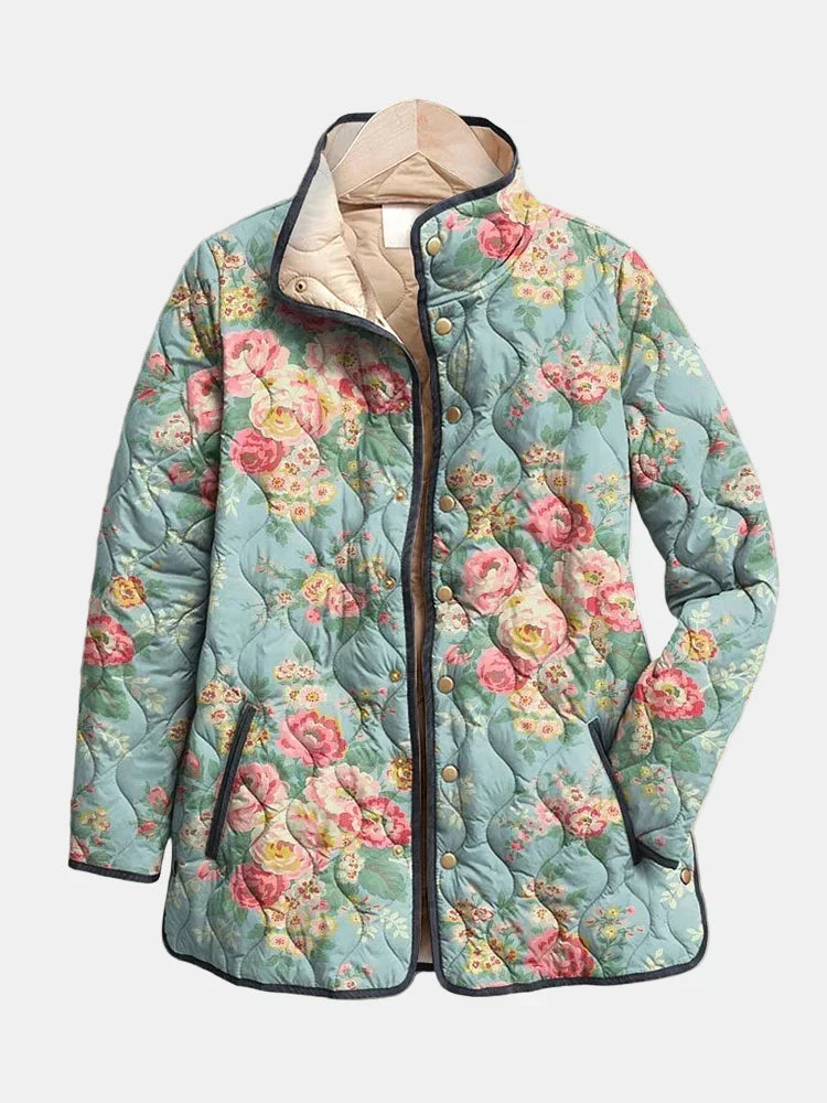 Elara Quilted Floral Print Jacket - Nora & Rose Maine