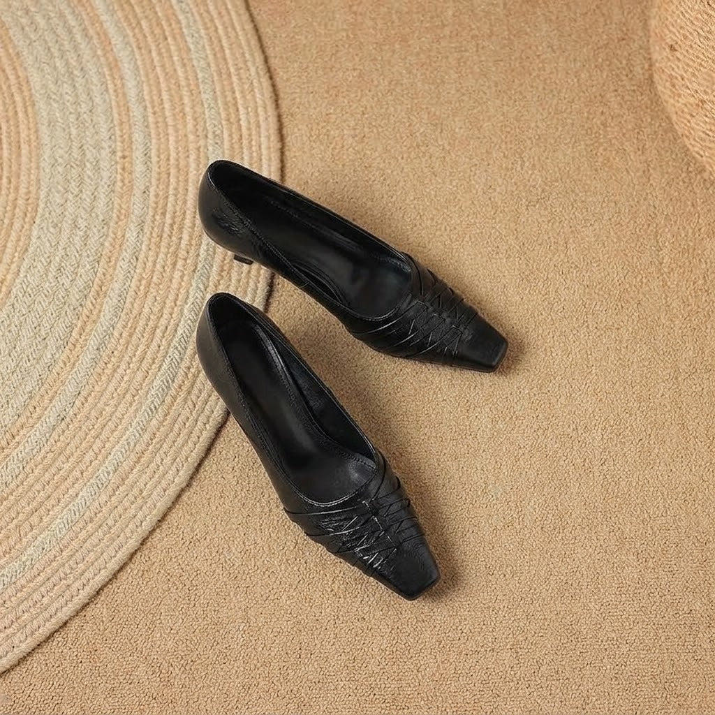 Quenby | Pointed Lattice-Cut Mary Jane Flat
