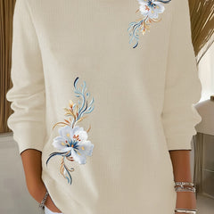Meyla Floral Long Sleeve Sweater - Nora & Rose Maine, view 5
