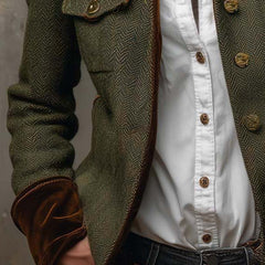 Olive Herringbone