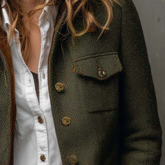 Olive Herringbone