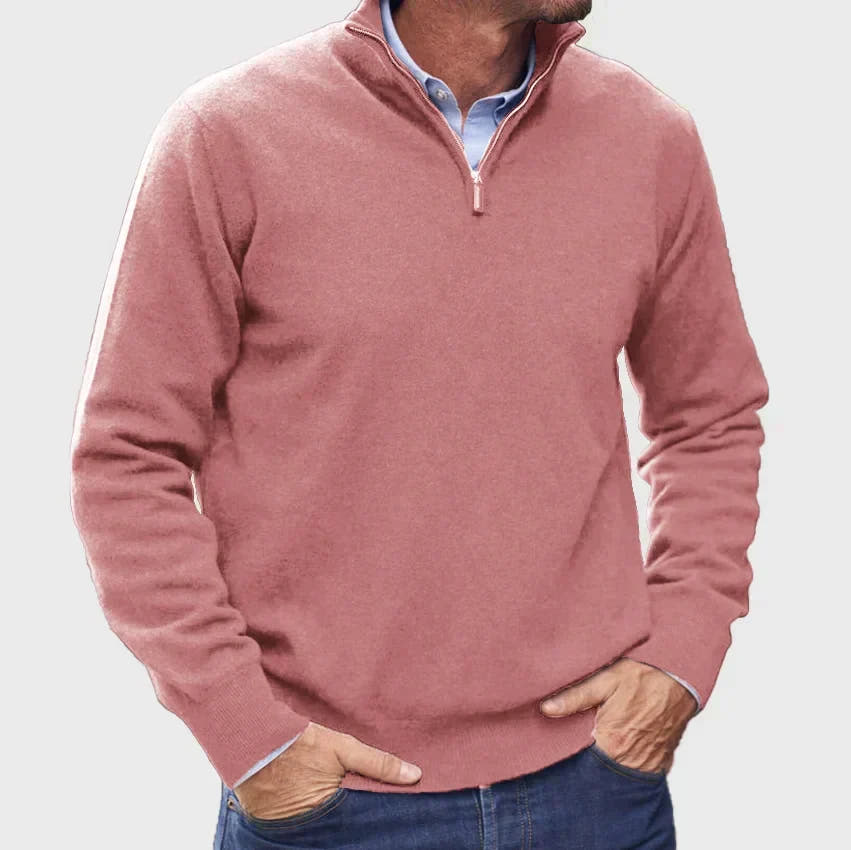Mike | Essential Quarter-Zip Sweater