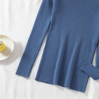 Zayenna Slim Fit Half Turtleneck Knit Top - Nora & Rose Maine, view 9