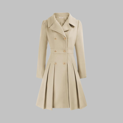 Dami - Classy Double Button Long Sleeve Coat - Nora & Rose Maine, view 6
