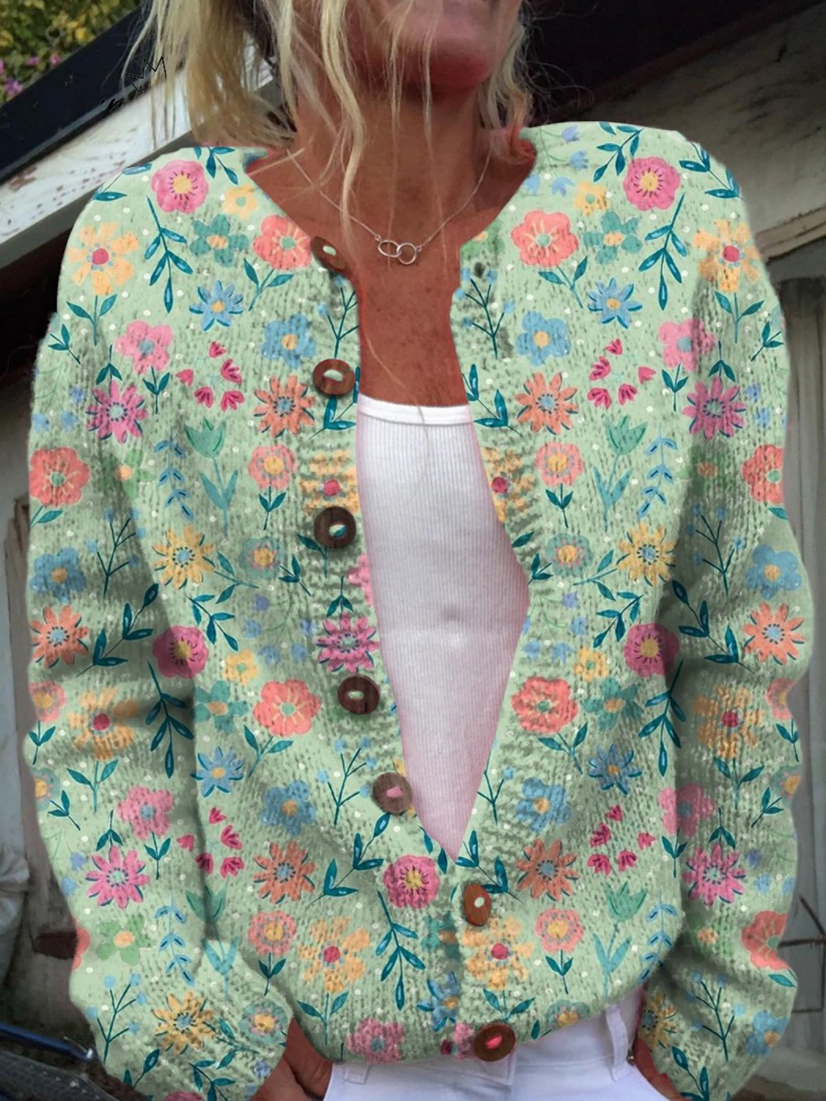 Foxfield Women's Vintage Floral Cardigan - Nora & Rose Maine
