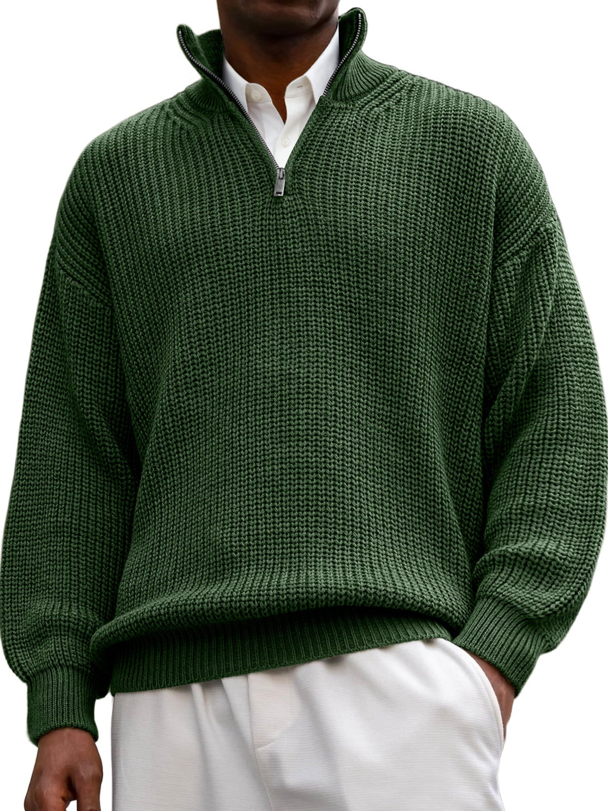 Julius | Textured Long Sleeve Polo Shirt