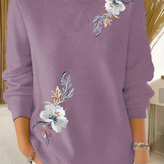 Meyla Floral Long Sleeve Sweater - Nora & Rose Maine, view 3