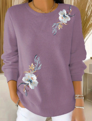 Meyla Floral Long Sleeve Sweater - Nora & Rose Maine, view 3