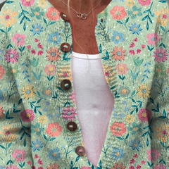 Foxfield Women's Vintage Floral Cardigan - Nora & Rose Maine, view 2