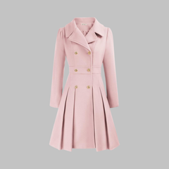 Dami - Classy Double Button Long Sleeve Coat - Nora & Rose Maine, view 7